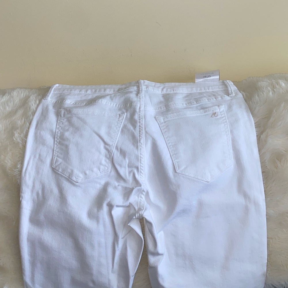 Sam Edelman White Stiletto Ankle Jean Size 32/14 White - Picture 4 of 7